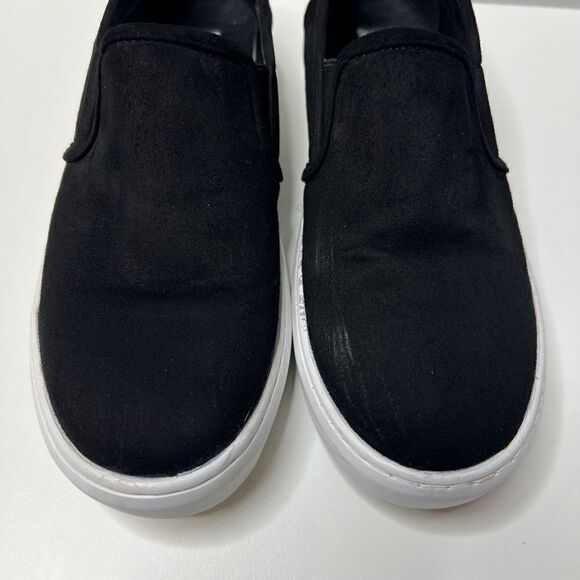 Steve Madden Sneakers Black Womens Size 38 (US 8) Faux Suede Comfort Shoes - Picture 3 of 10